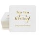 Elegant Sip Sip Hooray Square Coasters Image 3 of 3